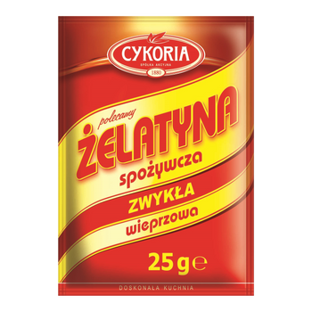 Żelatyna spożywcza wieprzowa CYKORIA 25g