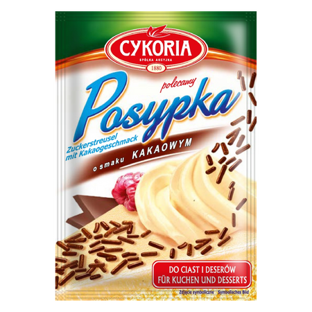 Posypka dekoracyjna o smaku kakaowym CYKORIA 35g