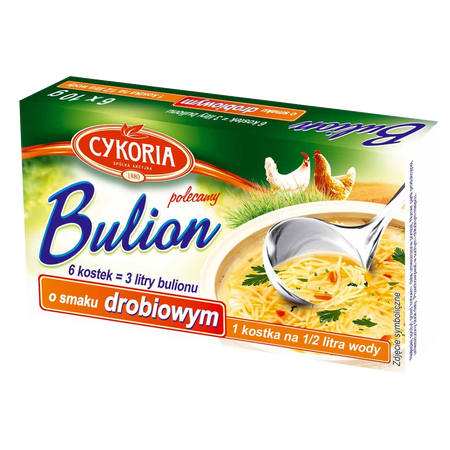 Kostka bulionowa Bulion drobiowy CYKORIA 6 x 10g