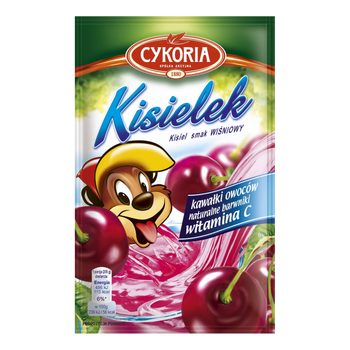 Kisiel z kawałkami owoców INSTANT o smaku wiśniowym CYKORIA 30g