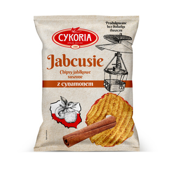 Chipsy jabłkowe Jabcusie cynamonowe CYKORIA 40g