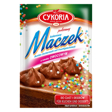 Maczek dekoracyjny o smaku owocowym CYKORIA 35g