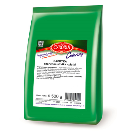 Papryka czerwona słodka płatki CYKORIA 500g