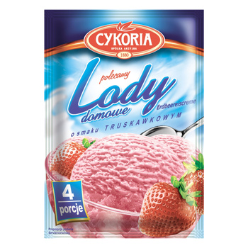 Lody domowe o smaku truskawkowym CYKORIA 60g