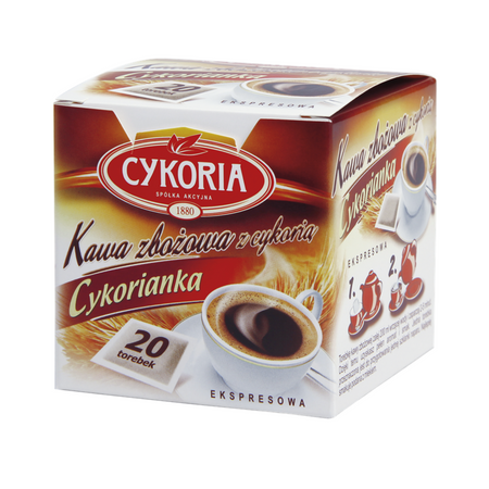 Kawa zbożowa ekspresowa 20 saszetek CYKORIA 80g