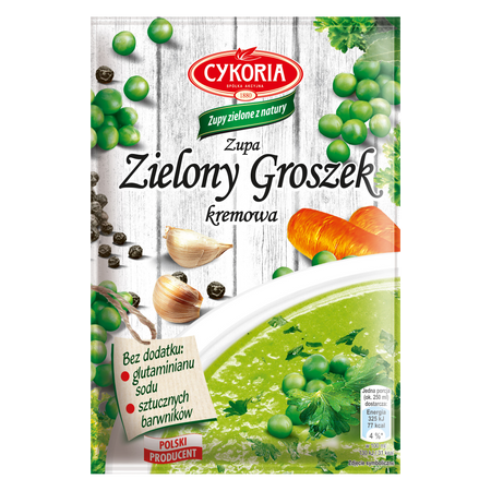 Zupa zielony groszek - kremowa CYKORIA 50g