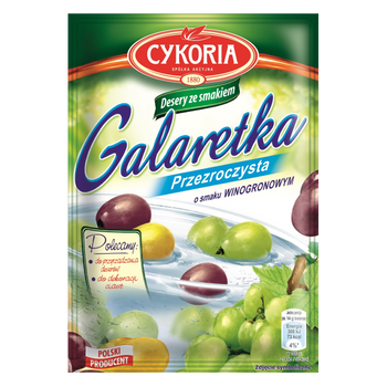 Galaretka przezroczysta o smaku winogronowym CYKORIA 75g