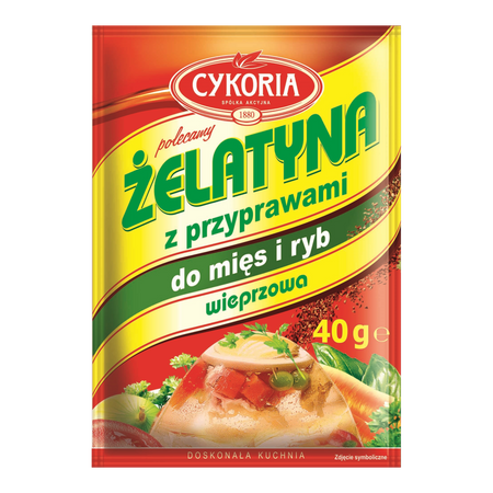 Żelatyna spożywcza wieprzowa z przyprawami CYKORIA 40g