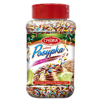 Posypka dekoracyjna o smaku kakaowo-owocowym CYKORIA 450g